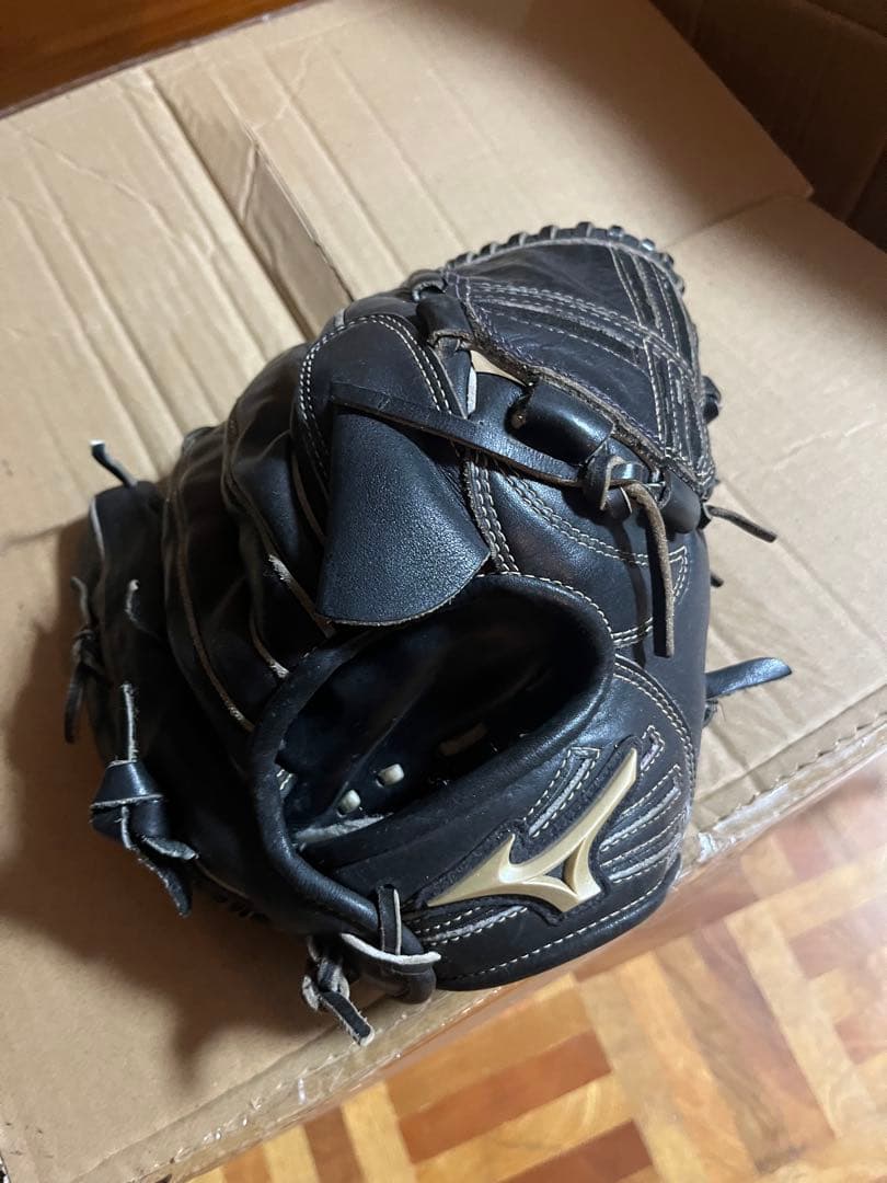 ミズノ 軟式グローブ ブラック 右投げ用