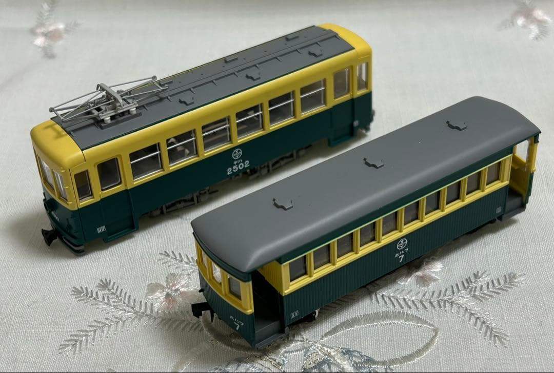 トミーテック 富井電鉄　猫屋線 直通用路面電車＋客車/貨車セット　2両2点
