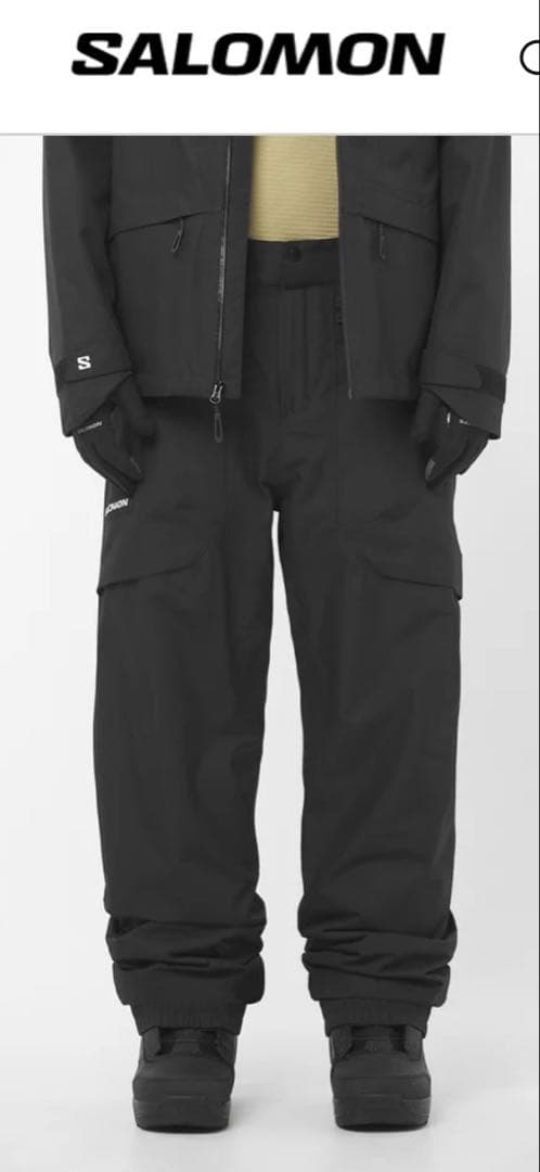 SALOMON スノーボードパンツ ブラック