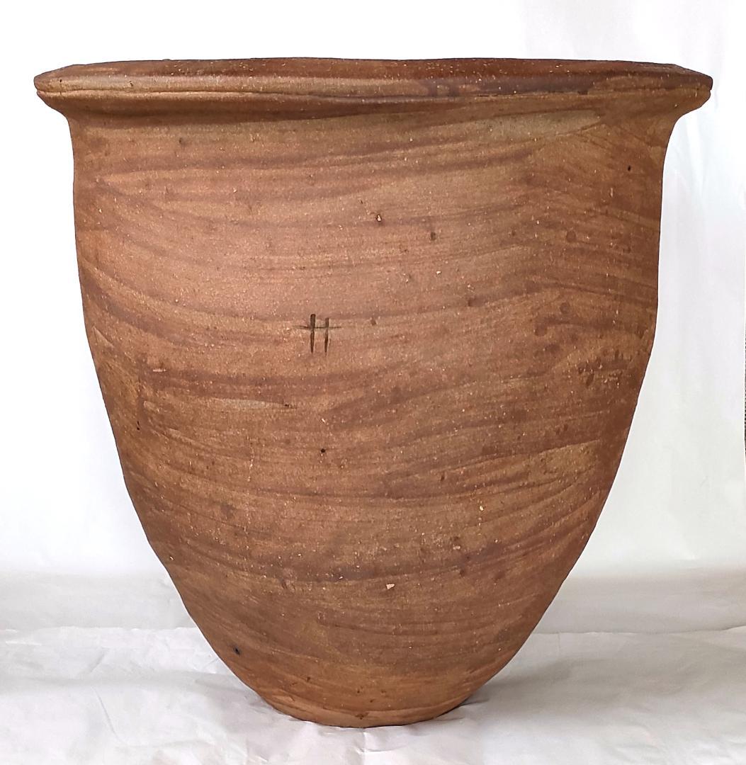 甕 素焼き スズメ蜂の巣模様 エリー242