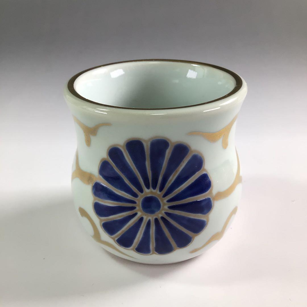 Ｒ４１１　皆具　『平安　手塚玉堂造』『金彩色絵唐草文』　共箱　茶道具