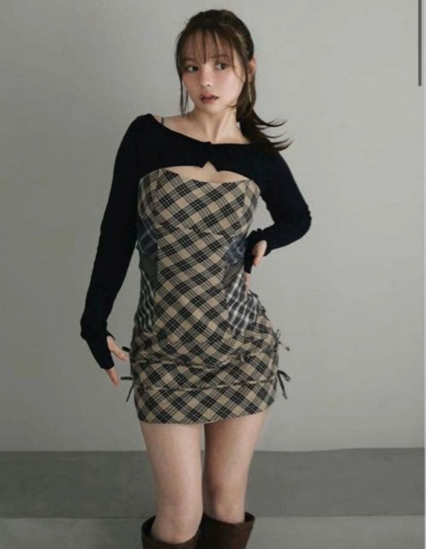 ワンピース ANDMARY Aine set mini dress beige M