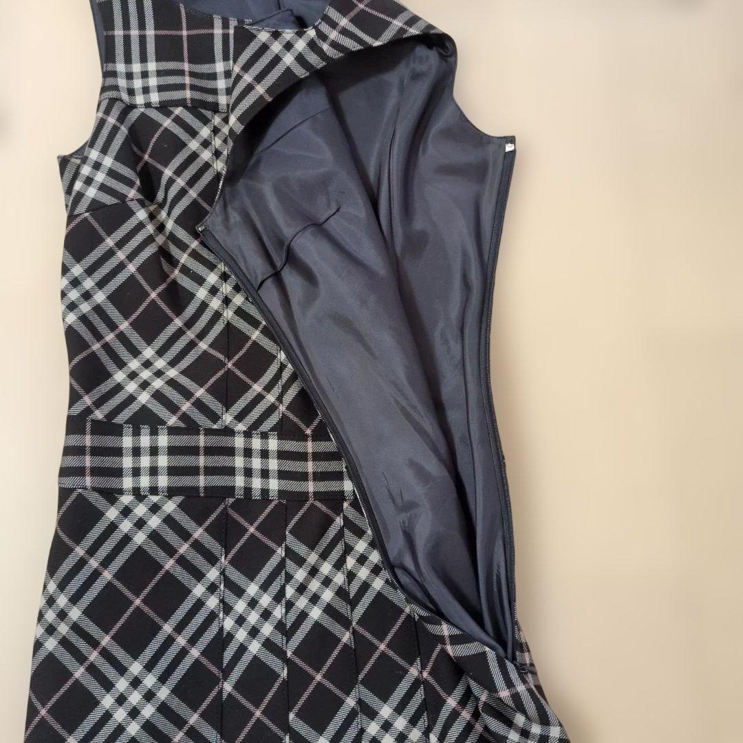 BURBERRY ノースリーブ チェック柄 ワンピース36