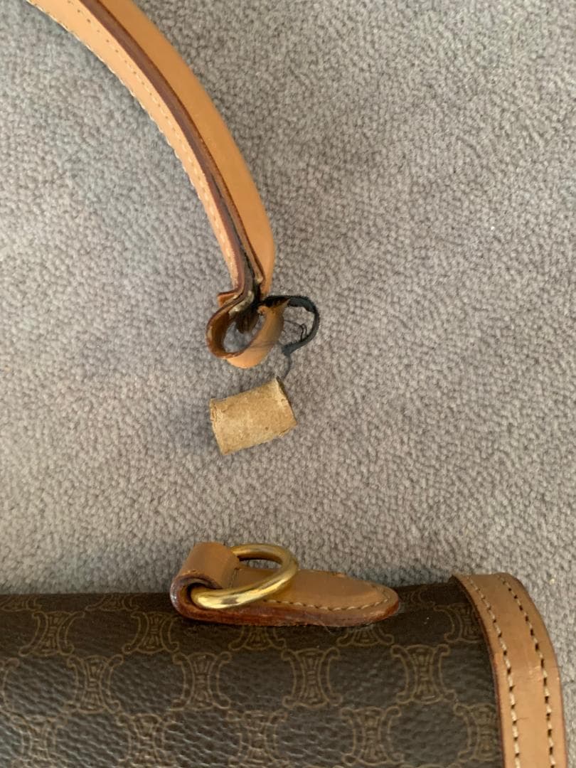 m*o様 【難あり】CELINE セリーヌ マカダム ハンドバッグ ガンチーニ