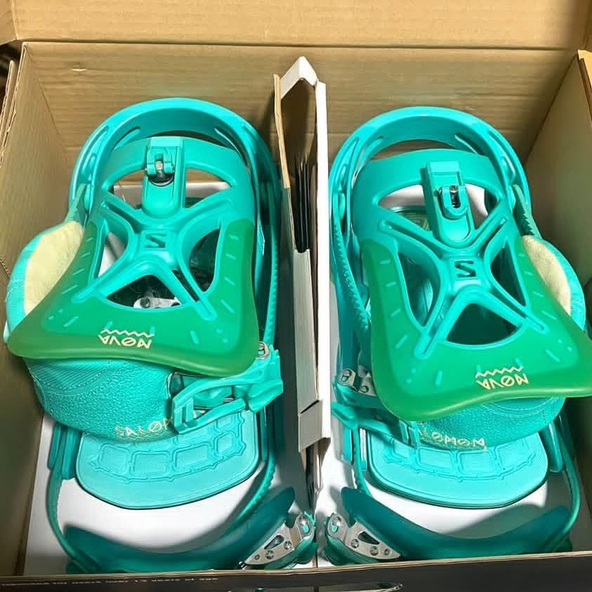 SALOMON スノボ ビンディング サイズS グリーン