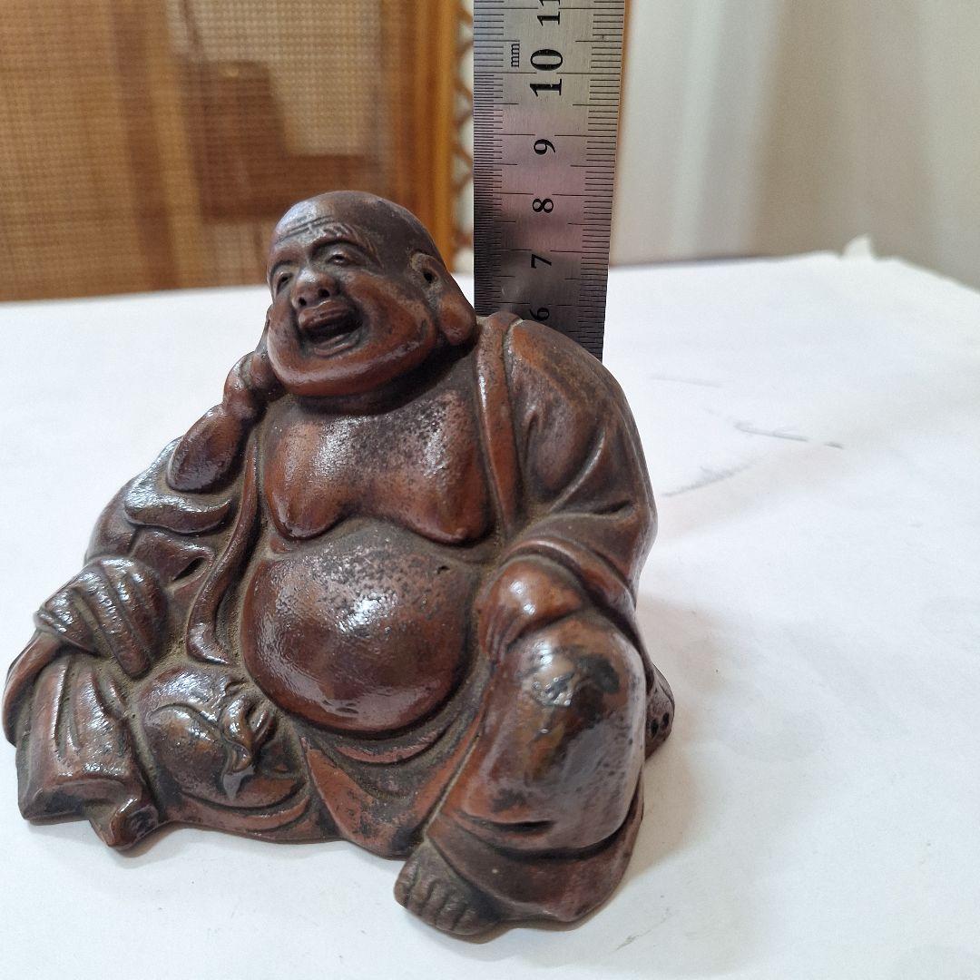 布袋様　陶器製　香炉