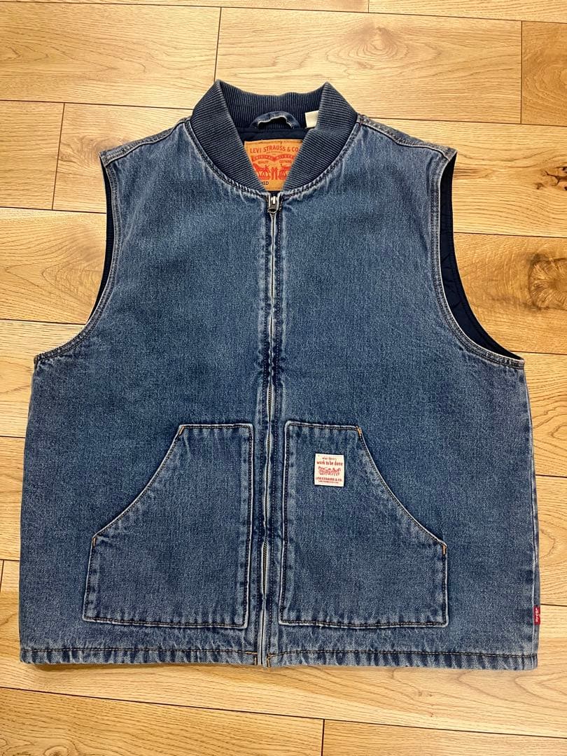 デニムダックベスト　ワークウェア　リーバイス