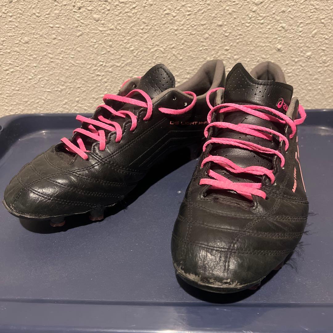 ASICS AGUS TECT サッカーシューズ ブラック/ピンク