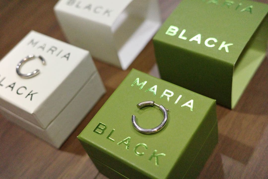 MARIA BLACK フープピアス 2個セット