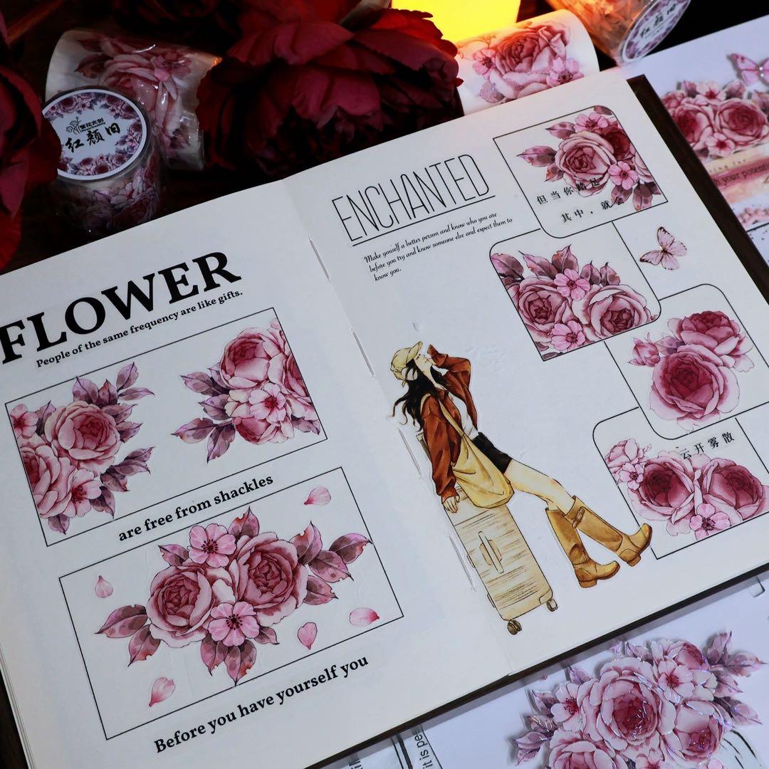 繁花文创《红颜旧》海外マスキングテープ　マステ 【2657】