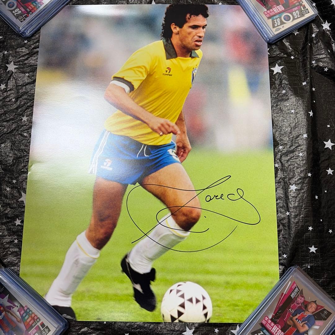 ブラジル代表　カレカ 1986年 メキシコワールドカップカップ 直筆サインフォト