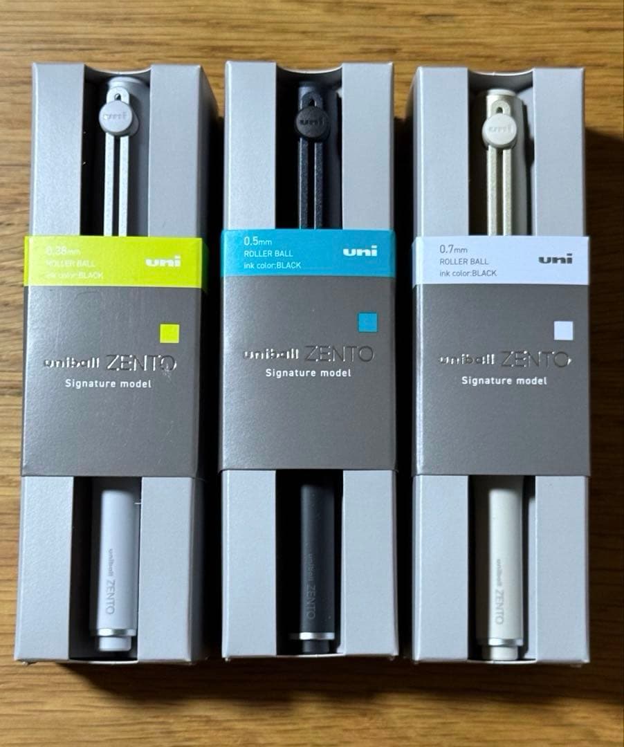 ✨新品未使用✨　ユニボール zento ゼント シグニチャー モデル　3本セット