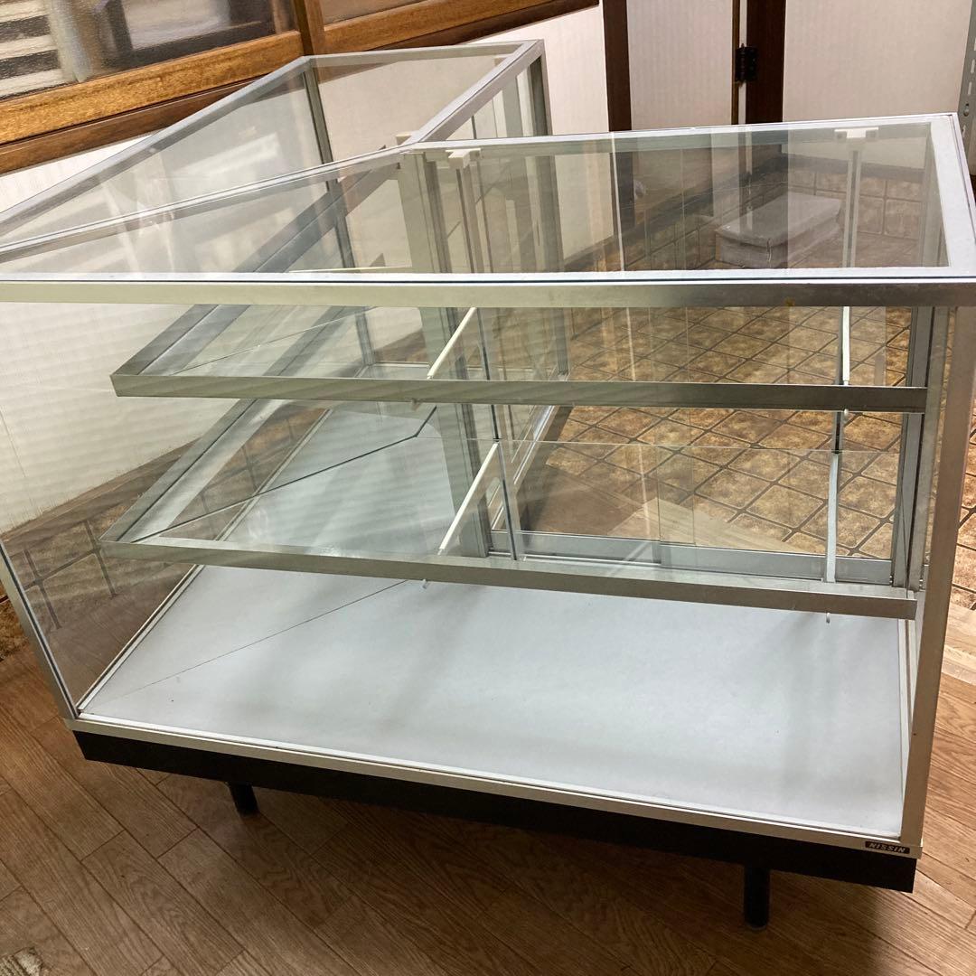 カウンターショーケース ガラスケース Ｌ字型良品 106×106×92×45cm