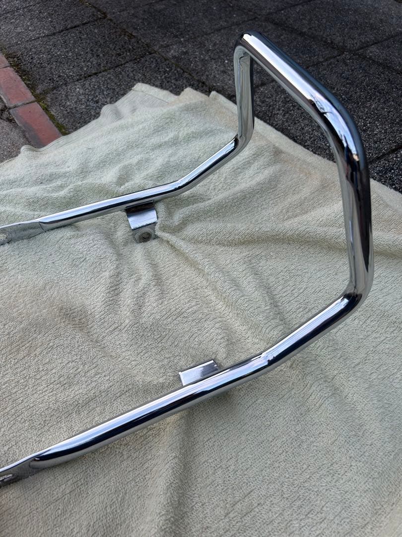 クロームメッキ バイクフレームガード