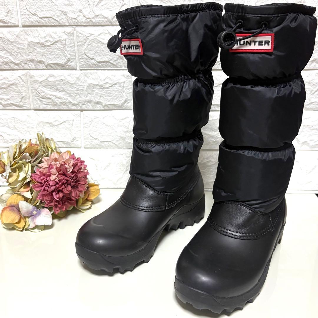 未使用級 ハンター スノーブーツ オリジナルスノーキルト ビブラムソール