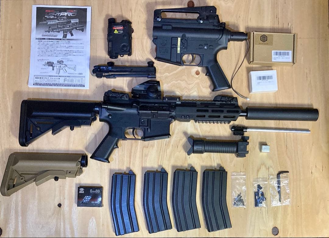 10禁　ライトプロ　M4 CQB　付属品多数