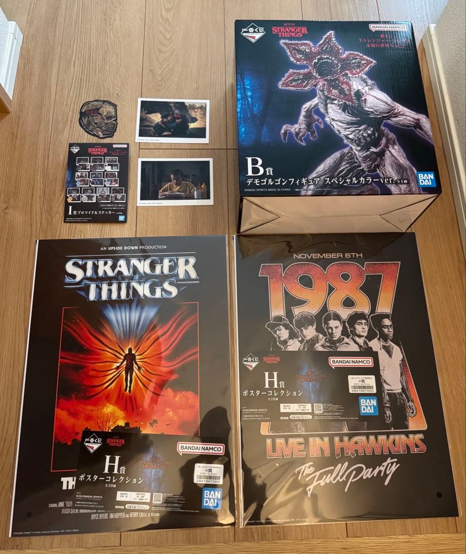 ストレンジャーシングス　stranger things 一番くじ　B賞おまけ付き