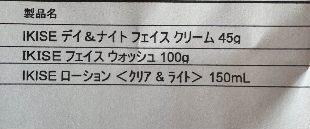 IKISE スキンケアセット
