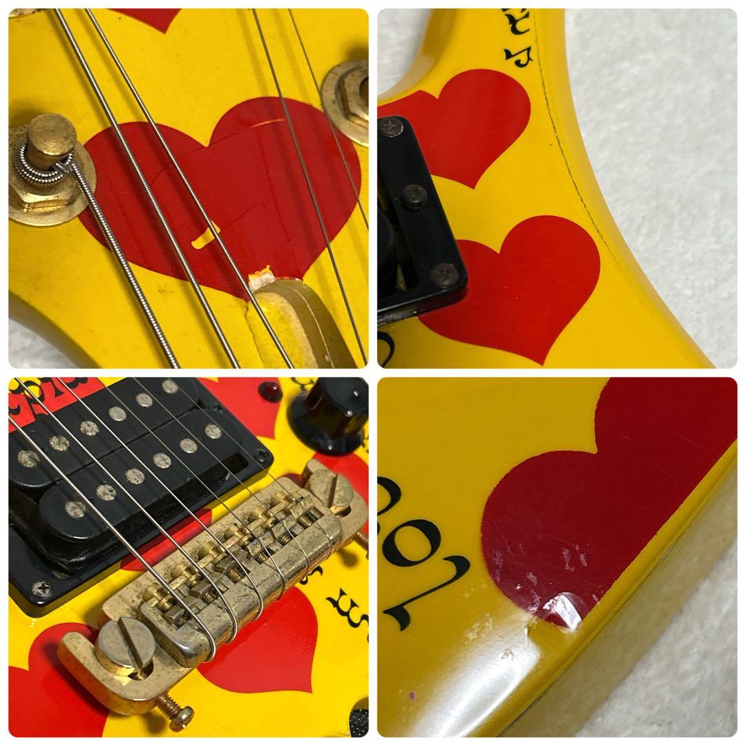 BURNY YH-JR hideモデル アンプ内蔵 モッキンバード ギター ②