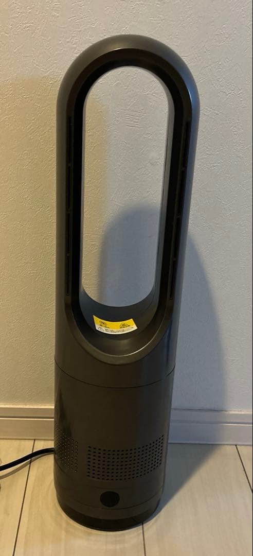 セラミックヒーター タワーファン 3段階暖風リモコン付き 軽量 PSE認証