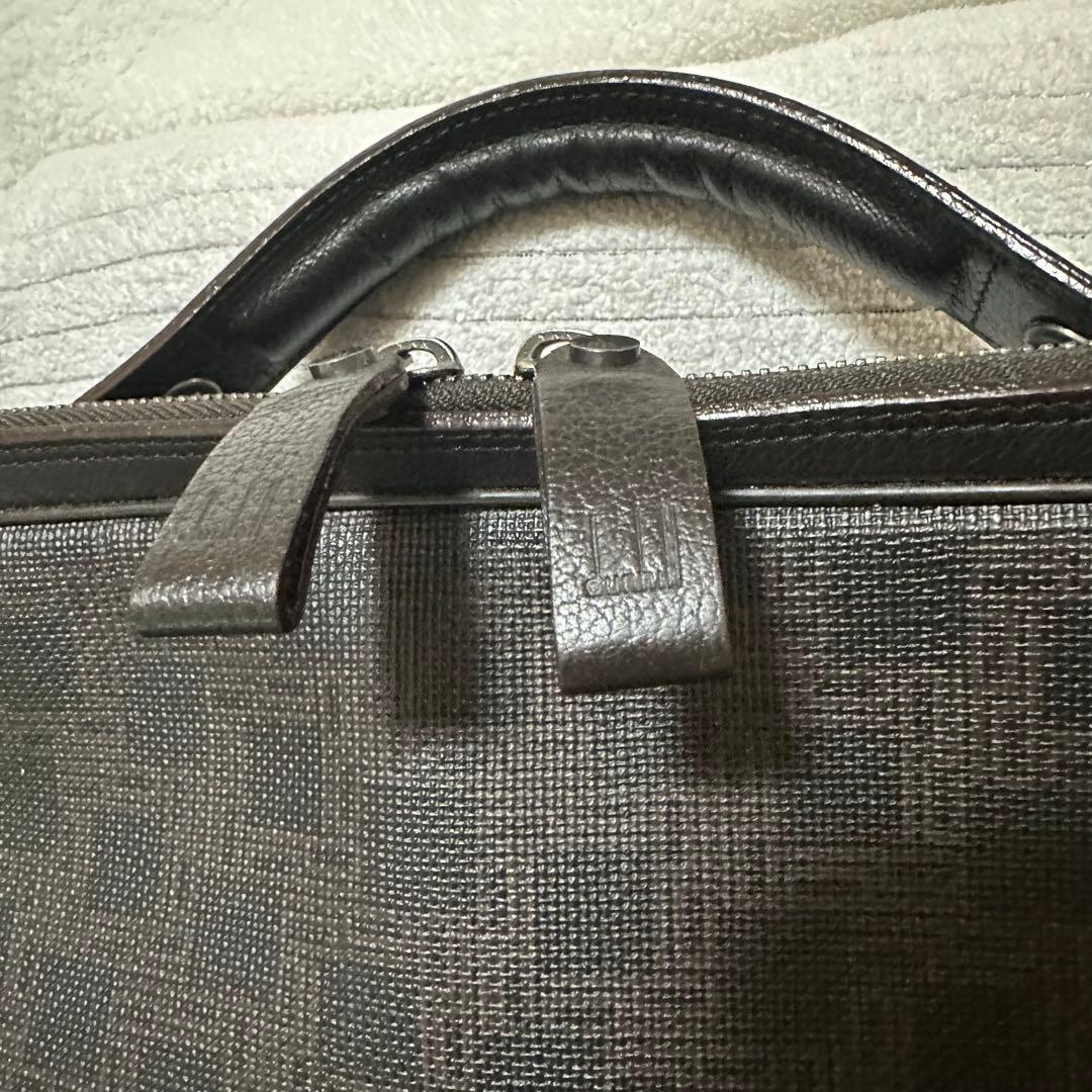 【美品】dunhill（ダンヒル） ブリーフケース 大容量 A4収納可 バッグ