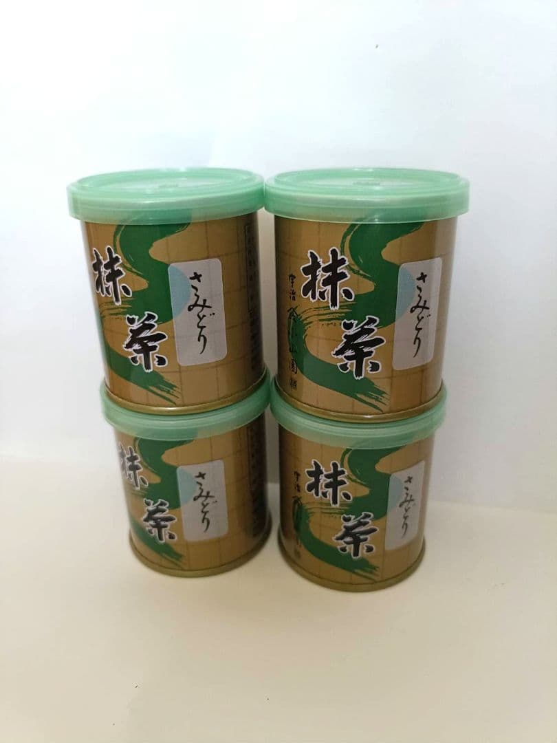 抹茶　山政小山園【さみどり】30g×４缶