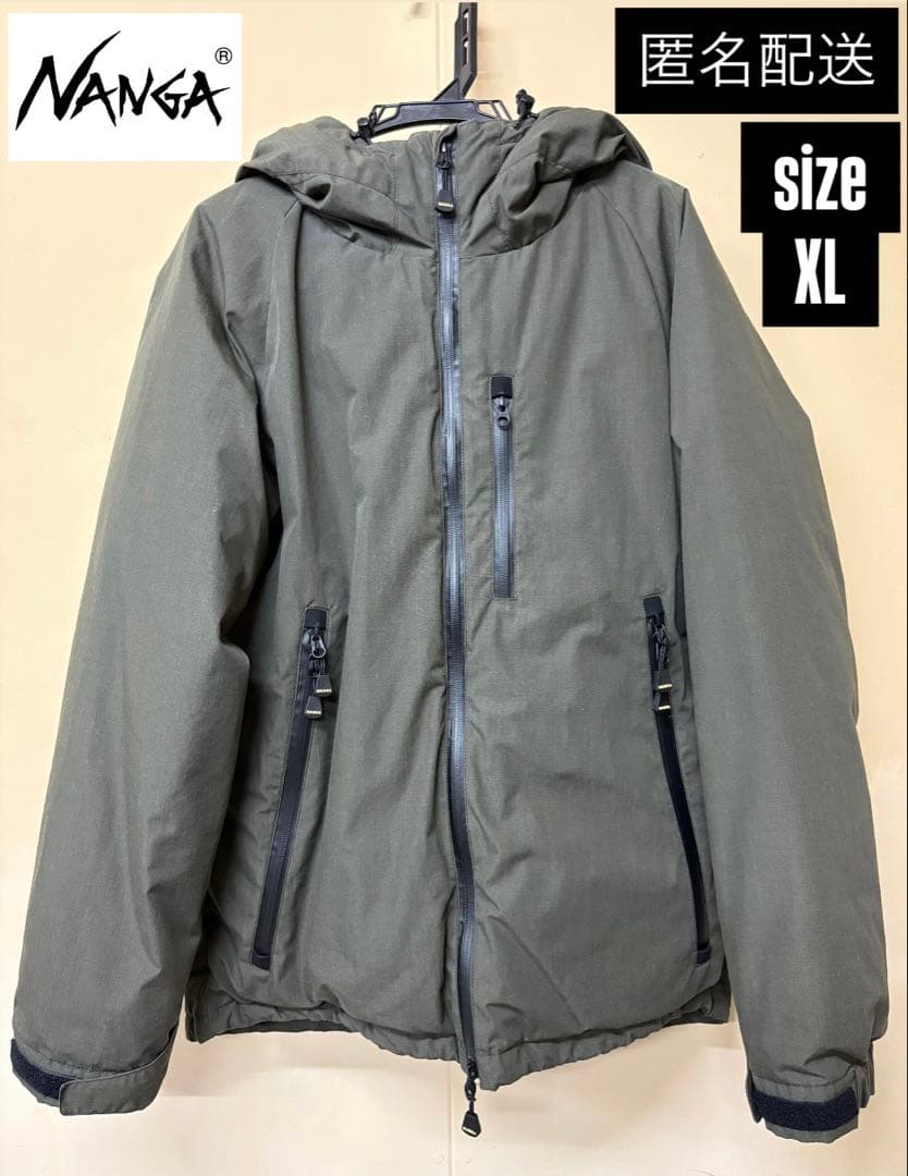 NANGA別注　HINOCリムフード　タキビダウン　カーキ色　XL 美品