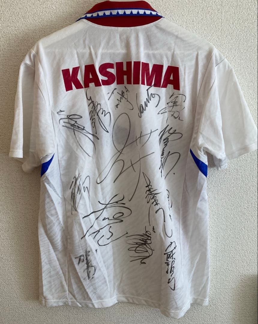 【貴重サイン多数】鹿島アントラーズ Jリーグ創設期　ユニフォーム　ビンテージw