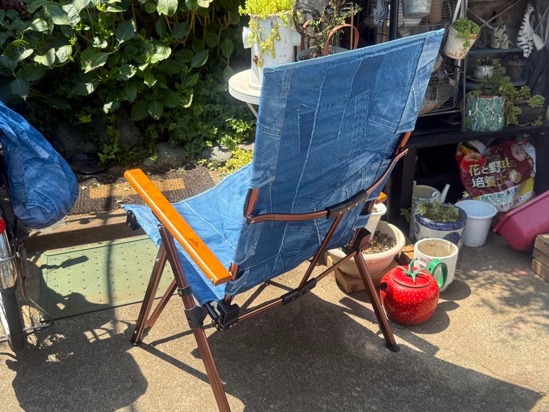 希少廃盤品　コールマン：レイチェアデニム柄