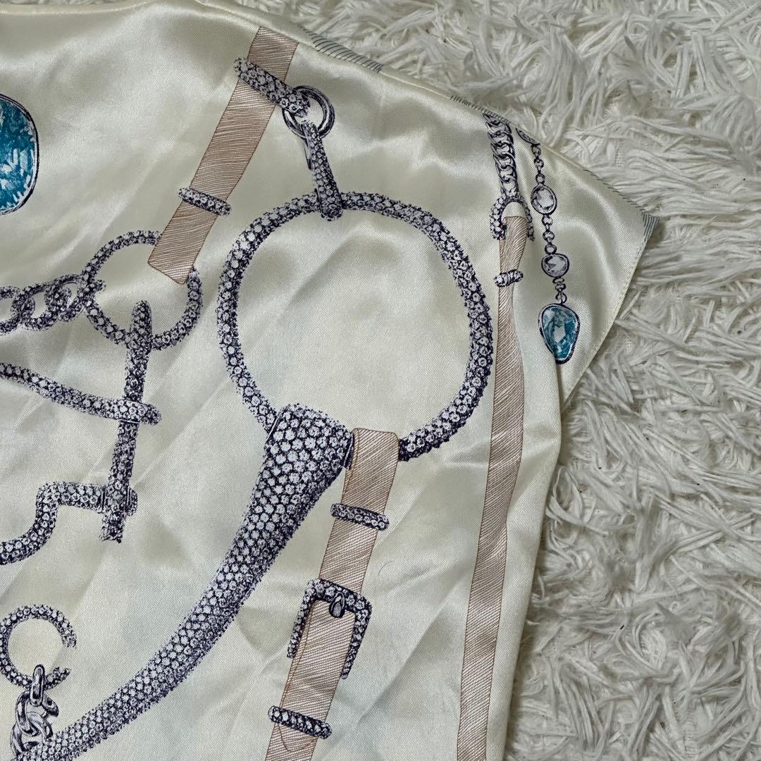 新品未使用タグ付き　エルメス　シルク100% カレ ワンピース ツイルレーヌ