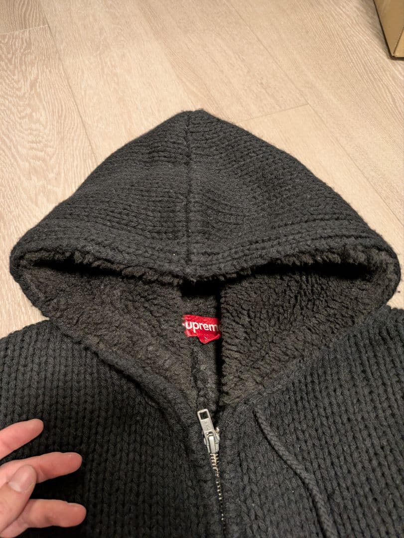 トップス Supreme FauxShearlingLined ZipUp Sweater