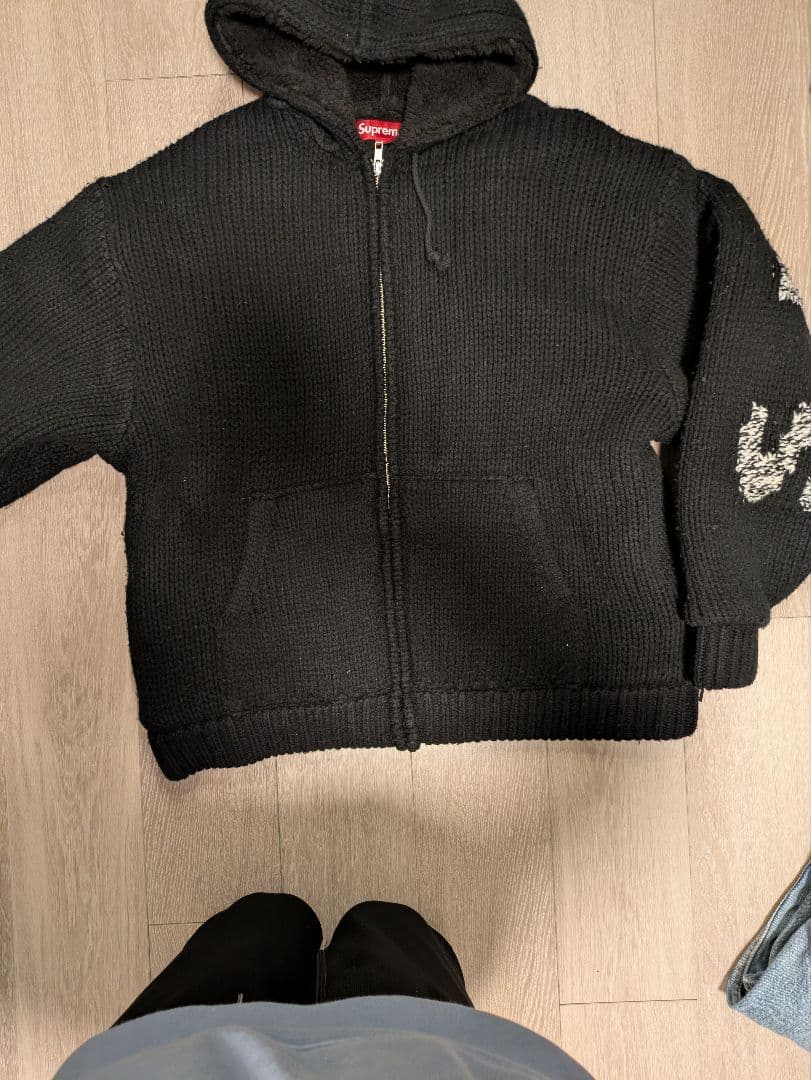 トップス Supreme FauxShearlingLined ZipUp Sweater