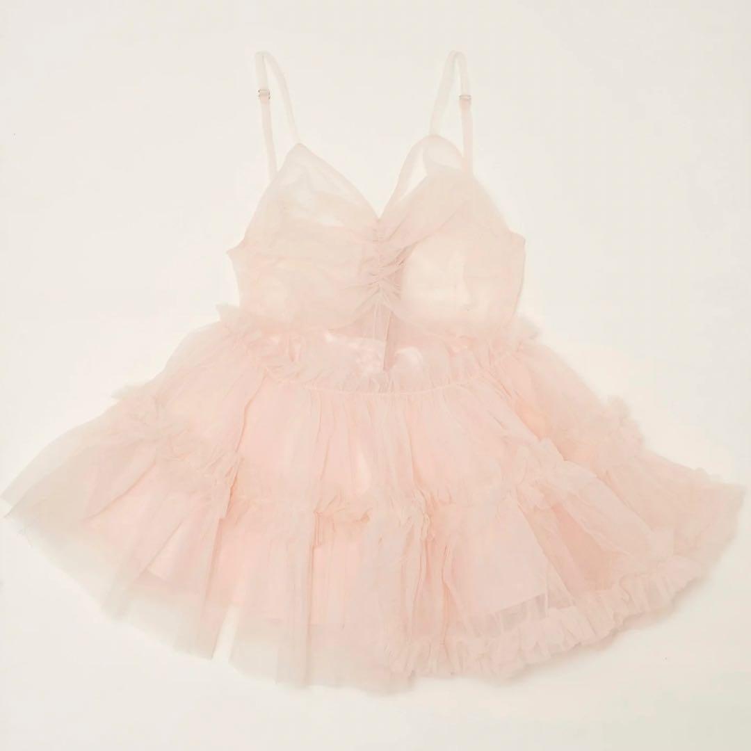 Treat Ürself バレリーナ チュール ペプラム トップス ピンク