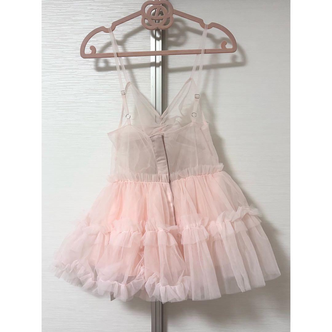 Treat Ürself バレリーナ チュール ペプラム トップス ピンク