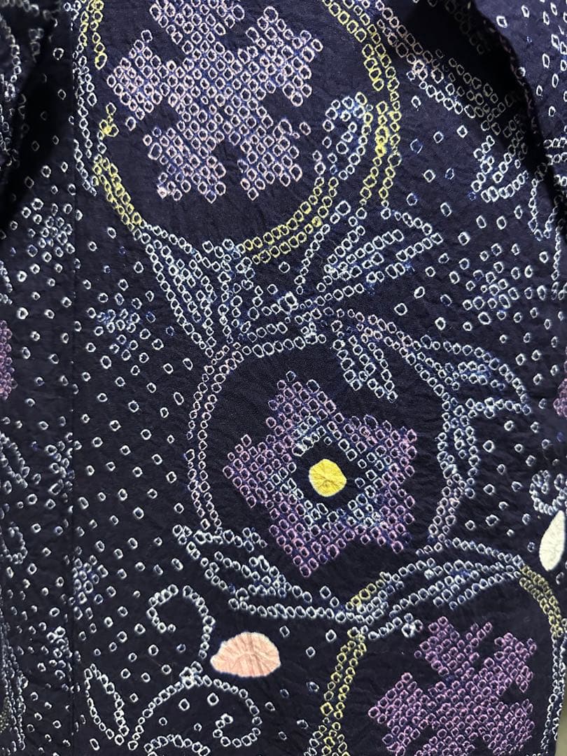 2点セット❣️新品美品✨トールサイズ✨有松鳴海絞り浴衣　藍染に紫