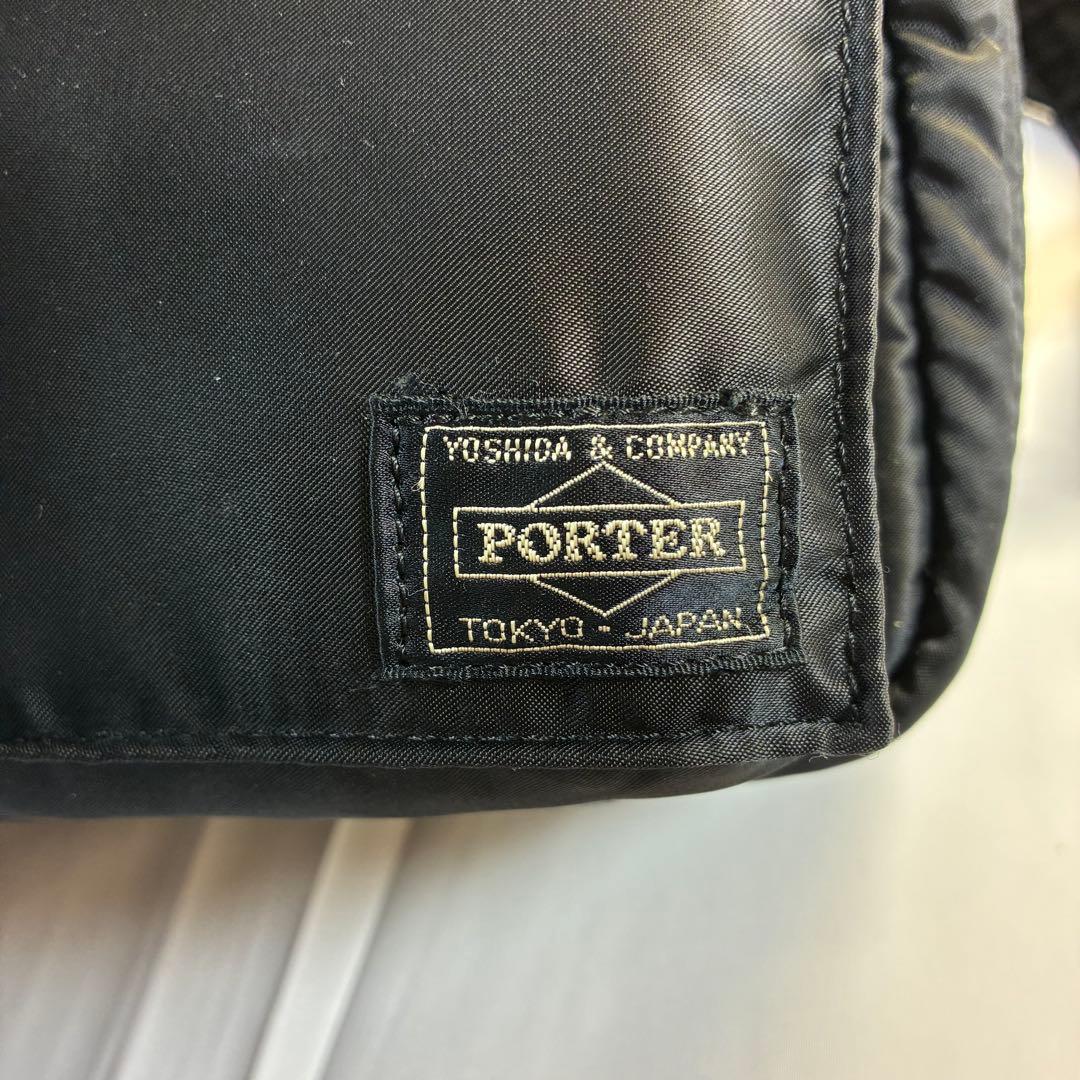 [未使用級] PORTER タンカー ショルダーバッグ 2層 s ブラック
