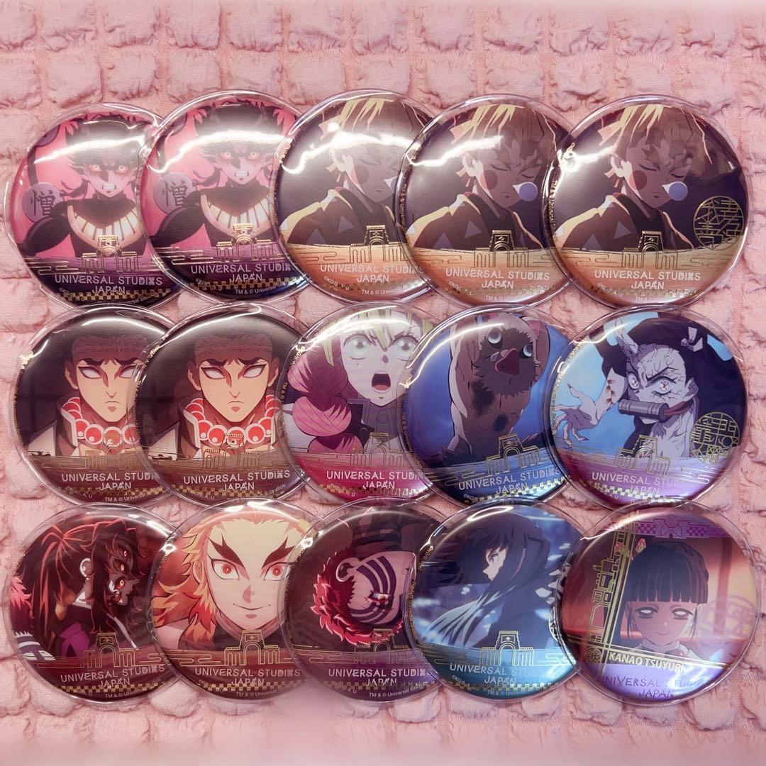 鬼滅の刃 ユニバーサルスタジオジャパン USJ限定 缶バッジ レア 15点セット