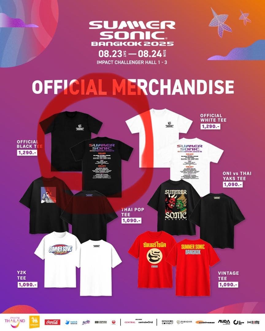 サマソニ バンコク Tシャツ Lサイズ