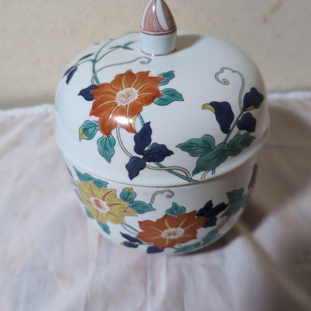 古伊万里蓋付き菓子鉢