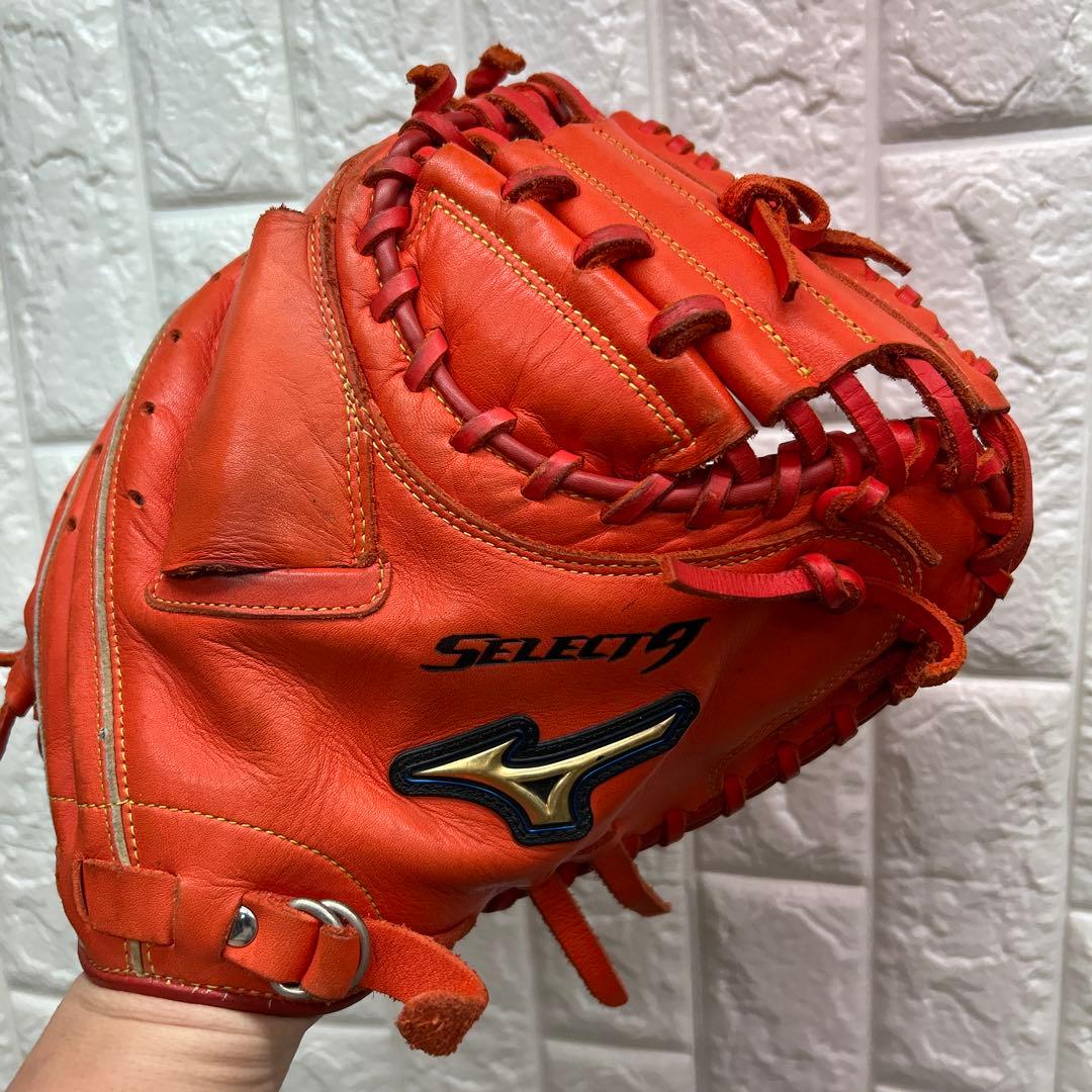 【美品】野球 グローブ 軟式 一般 キャッチャーミット ミズノ セレクト9