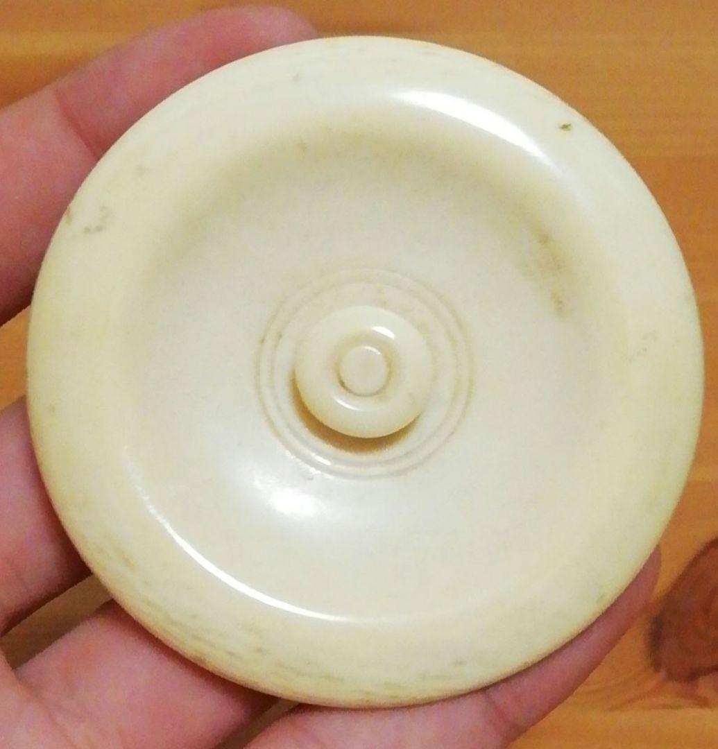 透月斎書付　朝鮮唐津　銘『塵外』　茶入　共箱　仕服付　替蓋付　茶道具