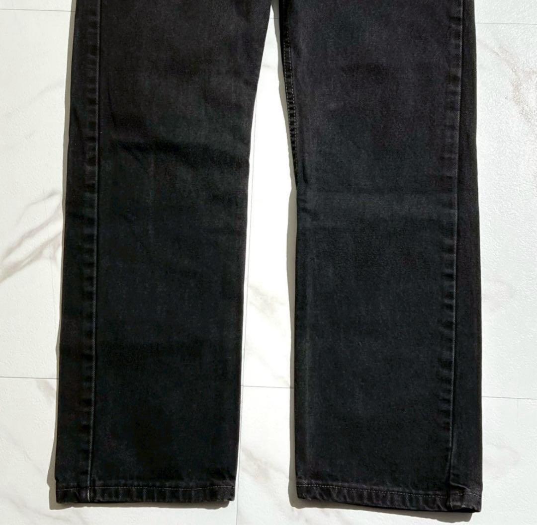 希少 90s 00s USA製 リーバイス505 後染めブラック　ブラックデニム