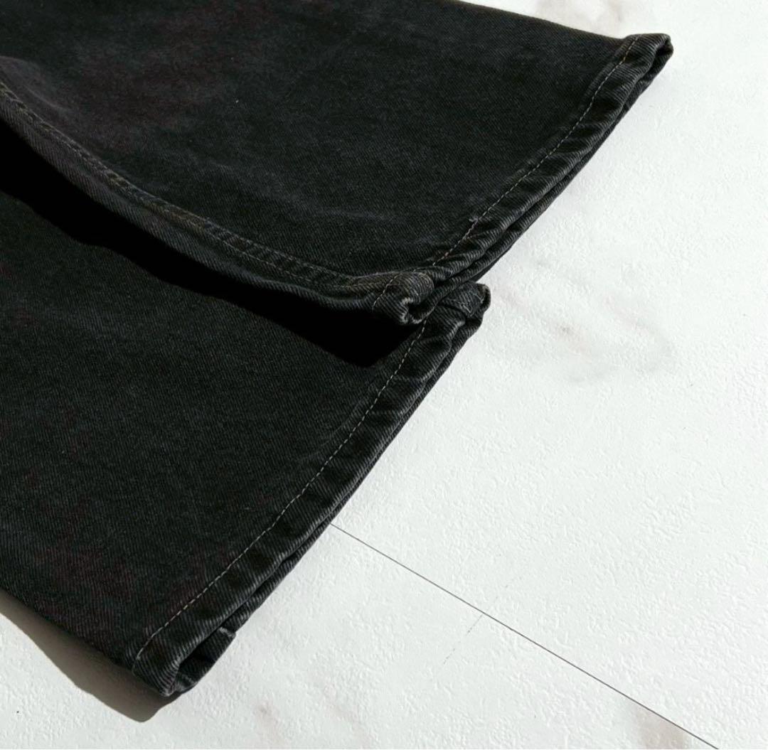 希少 90s 00s USA製 リーバイス505 後染めブラック　ブラックデニム
