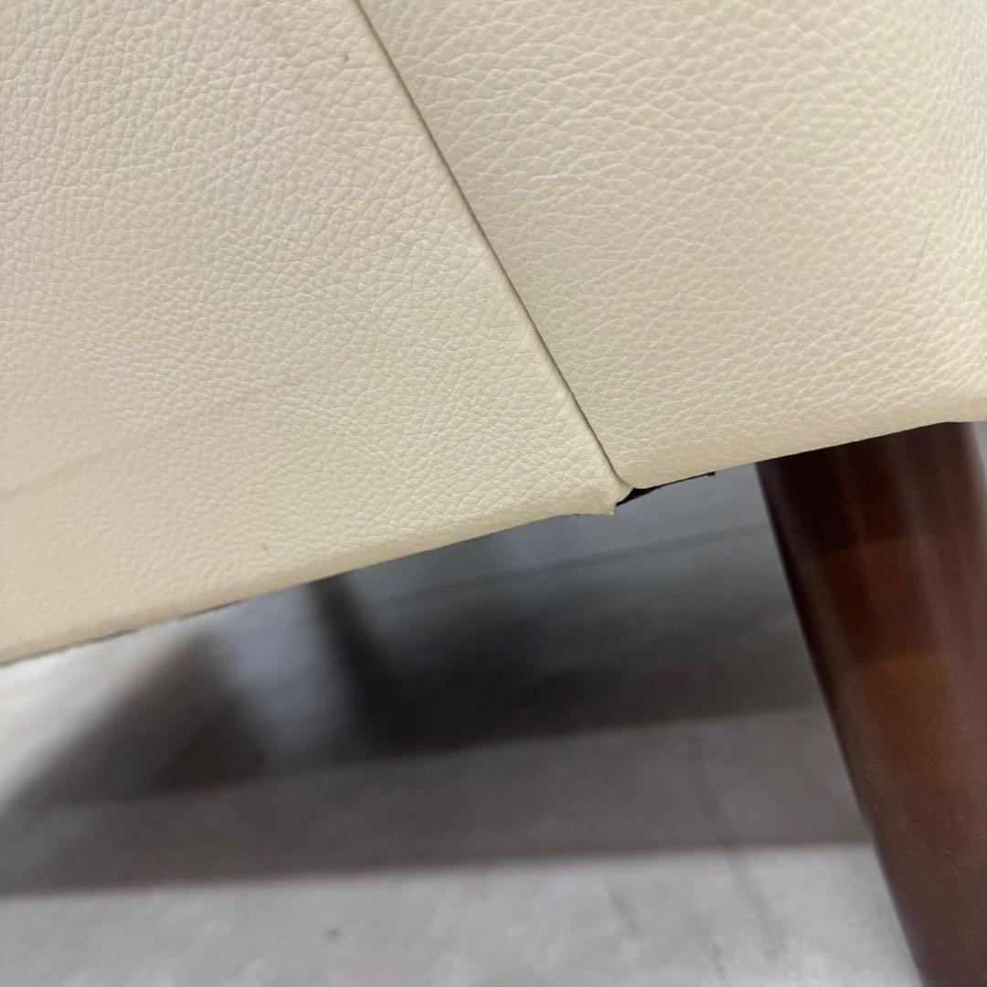 カリモク60 ロビーチェア 1シーター スタンダードアイボリー ソファ　美品