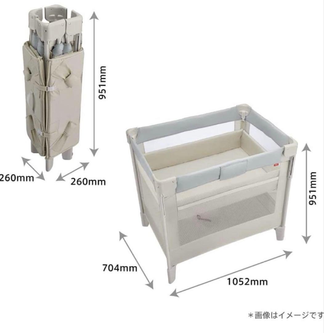 【送料込み】アプリカ　ココネル　エアーAB ベビーベッド　新生児