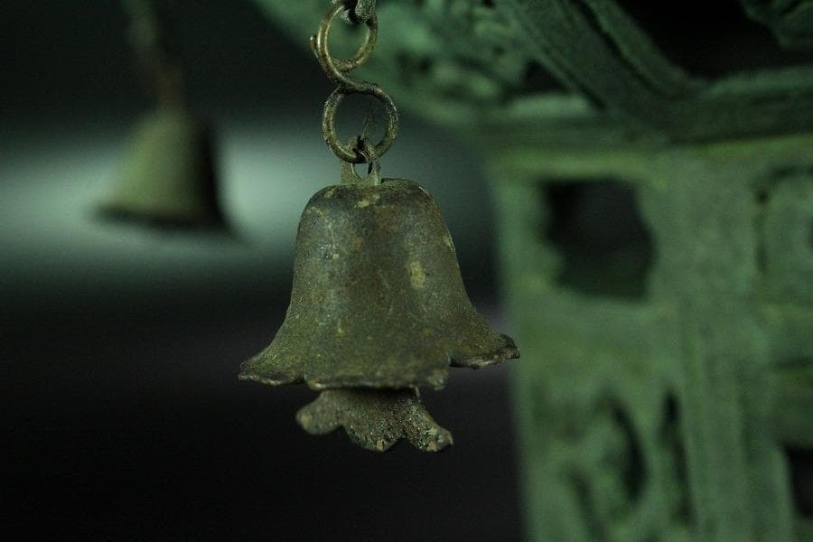 古銅 吊灯籠 高32cm(K-YC583)