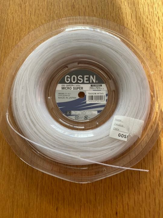 テニス用ガット　ミクロスーパー1.30ロール(240m)