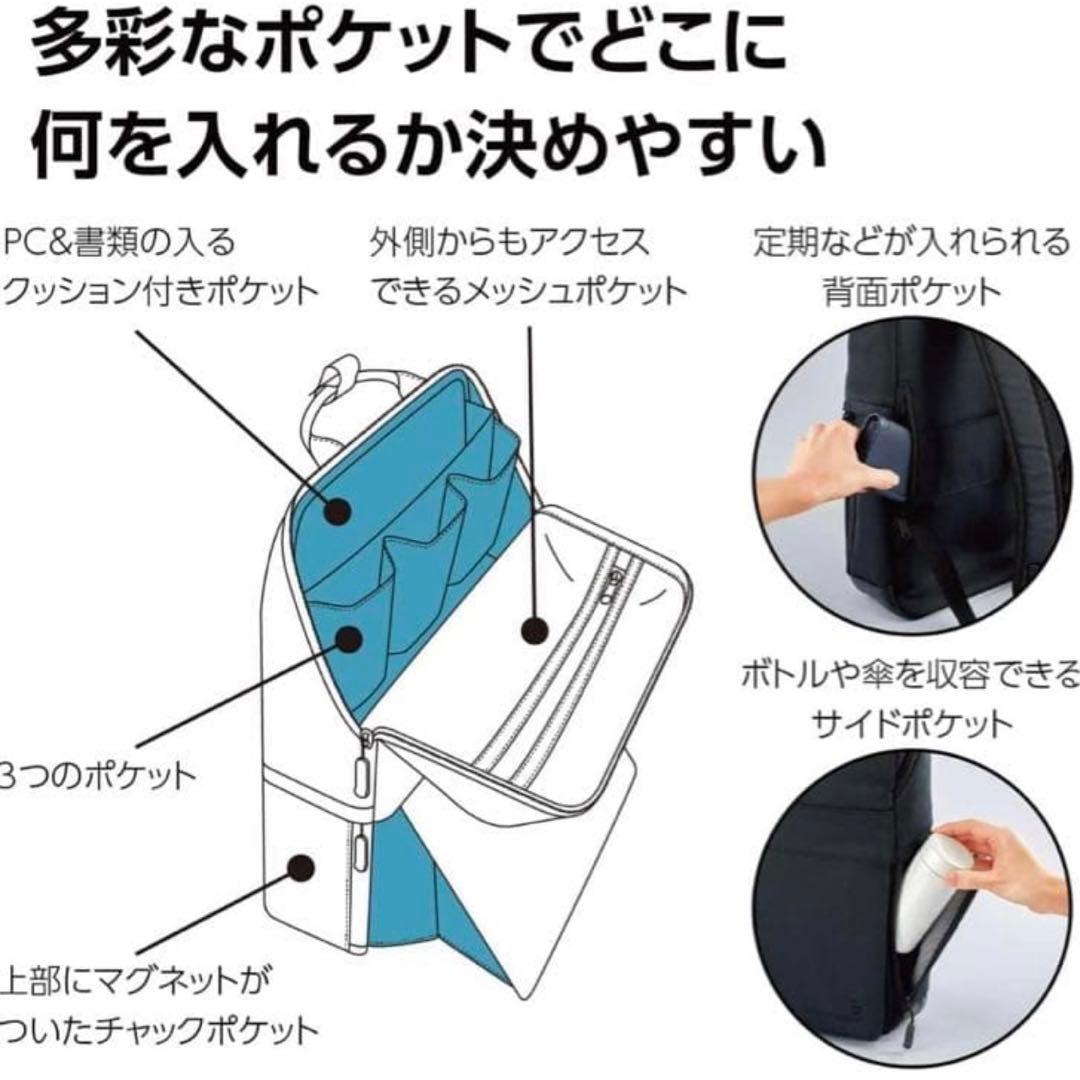 【美品✨】コクヨ THIRD FIELD 立てるバッグパック ビジネス PC収納