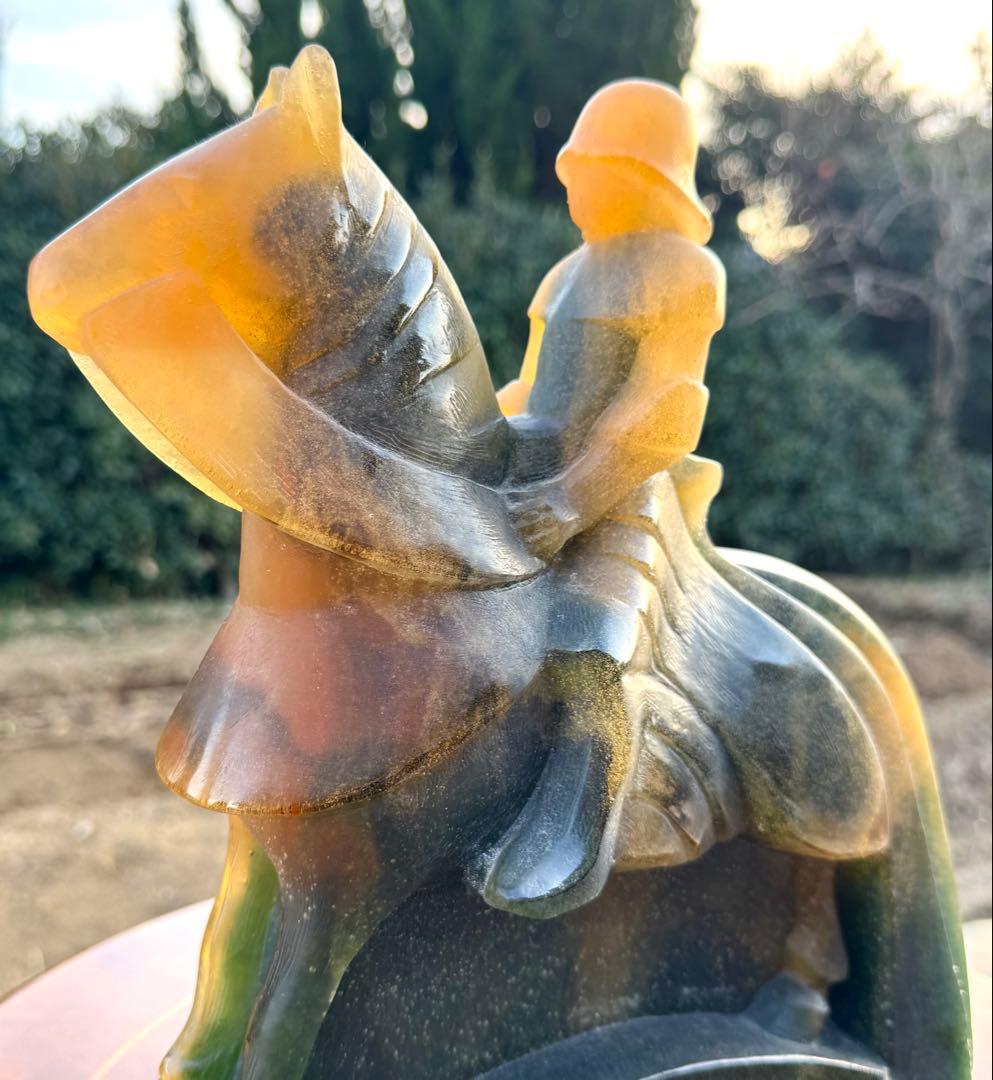 【正直出品】Daum 大型30cm 騎士像 剣欠品 ドーム France