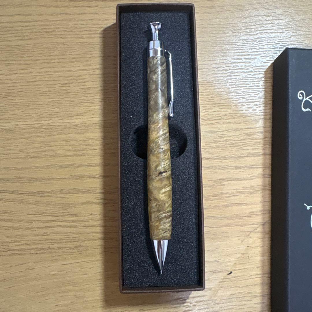 こぶた工房極上花梨瘤青白シャープペンシル